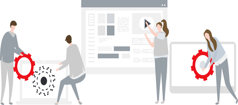 Group of people working to provide best features to keep you ahead of competition