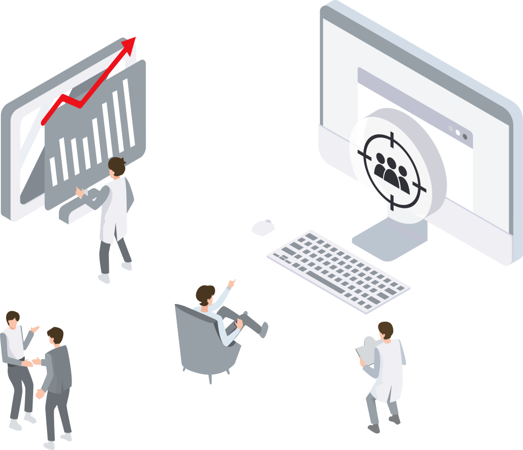 Men working to leverage technology